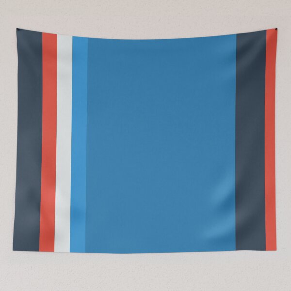 Item preview, Vertical red red blue white stripes designed and sold by Thecolorschemer.