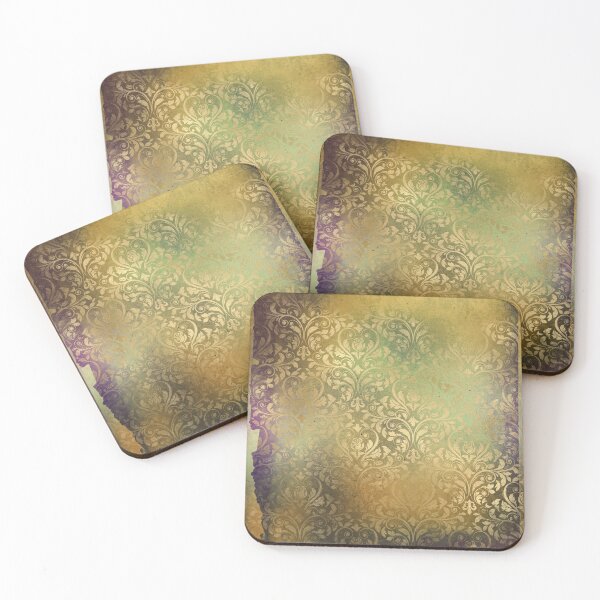 Item preview, Green distressed and vintage damasks ephemera design designed and sold by AnnieHochmann.