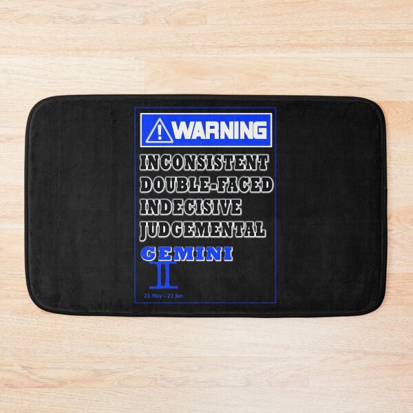 Item preview, WARNING ZODIAC SIGN GEMINI designed and sold by GraphicMedia.
