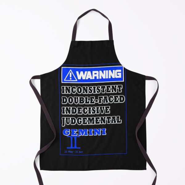 Item preview, WARNING ZODIAC SIGN GEMINI designed and sold by GraphicMedia.