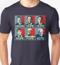 Grope Dope Hoffnung Nope Pope Abstimmung Bernie Slim Fit T-Shirt