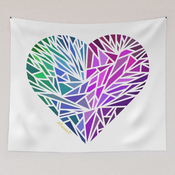 Item preview, Abstract Polygon Heart  designed and sold by TheRedPrincess.