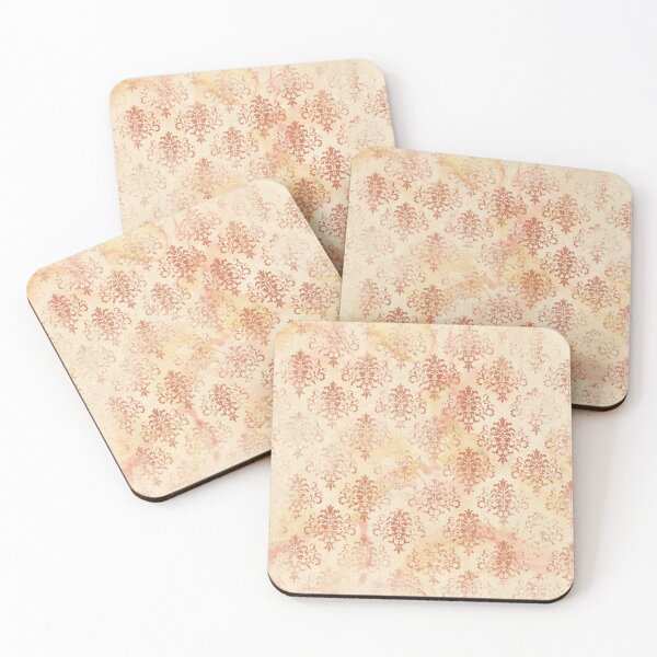 Item preview, Red distressed and vintage damasks ephemera design designed and sold by AnnieHochmann.