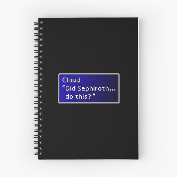 Item preview, Did Sephiroth Do This - Cloud Strife Dialogue Box designed and sold by MogsterMemes.