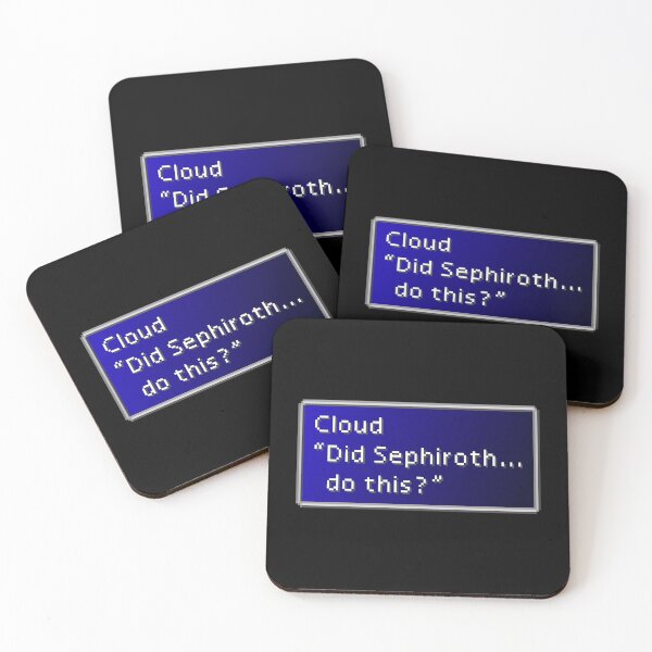 Item preview, Did Sephiroth Do This - Cloud Strife Dialogue Box designed and sold by MogsterMemes.