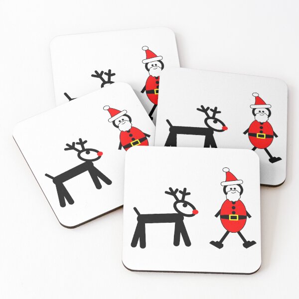 Item preview, Stickman Santa and Rudolph the Reindeer designed and sold by Bammodesigns.