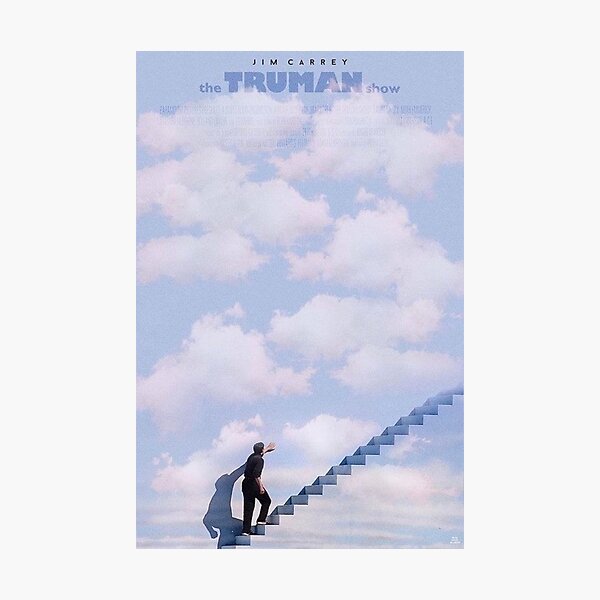The truman show minimalist polaroid movie poster Photographic Print