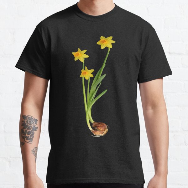 Daffodil on black Classic T-Shirt