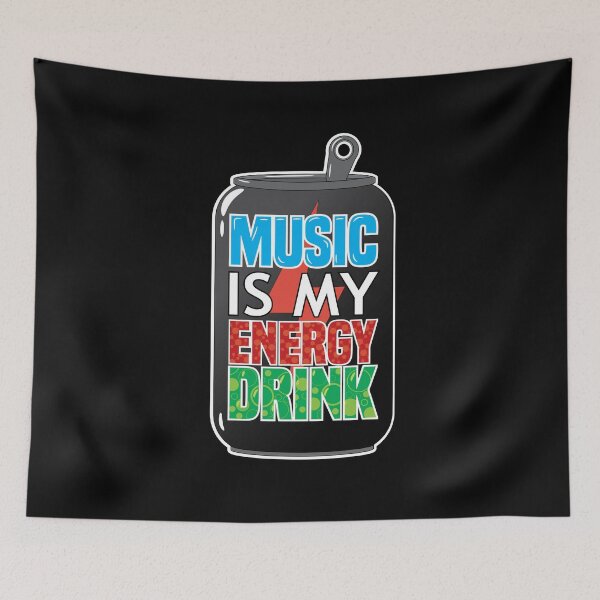 Item preview, "Music Is My Energy Drink" Can designed and sold by Styler Design.