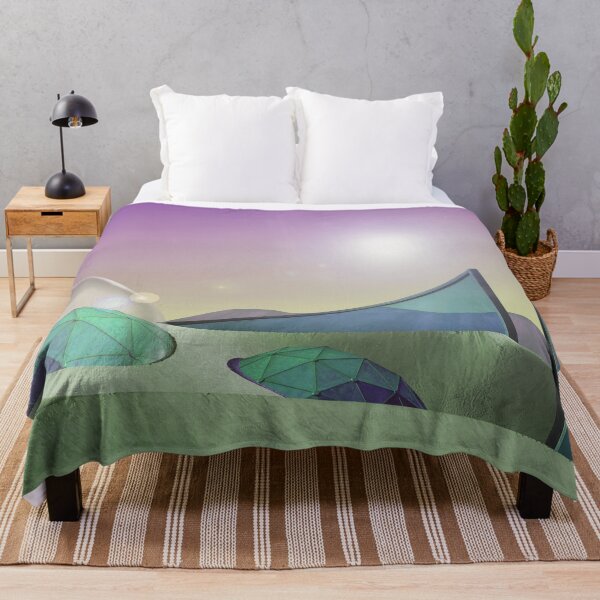 Item preview, New World Gates Landscape (Blue/Pale Green) designed and sold by Petra Rosa.