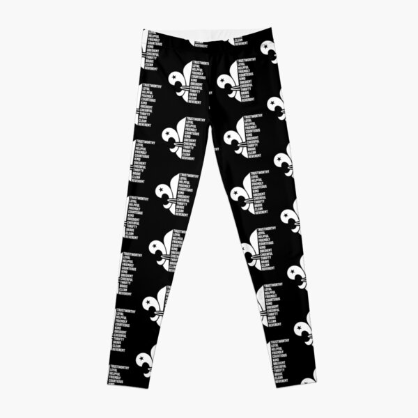 Fleur de lis Scouting Logo Scouts law Leggings