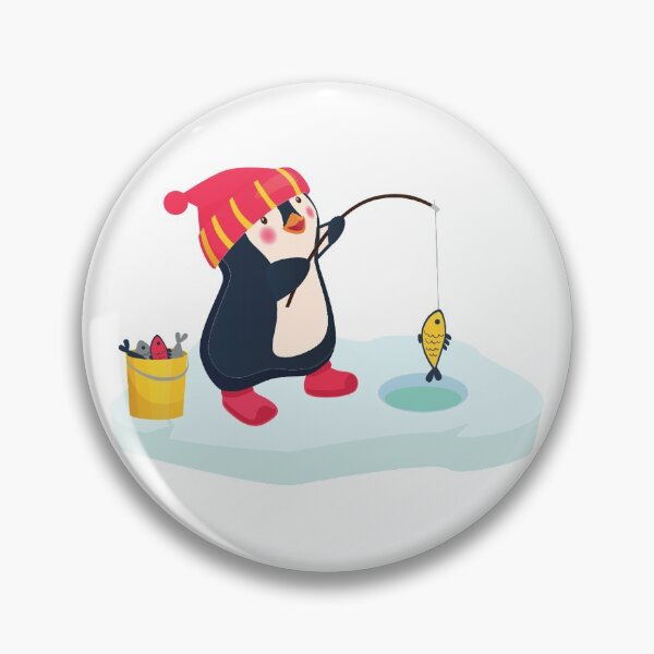 Item preview, Cute Penguin Arctic Ice Fishing  designed and sold by treasure-crafts.