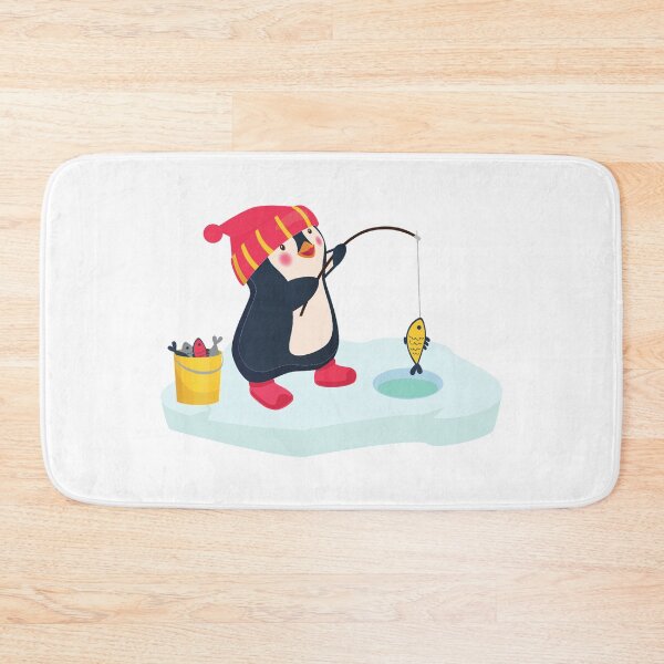 Item preview, Cute Penguin Arctic Ice Fishing  designed and sold by treasure-crafts.