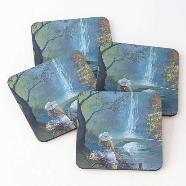 Item preview, Brush painting highland water falls designed and sold by zachan57.