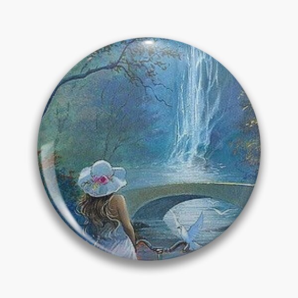 Item preview, Brush painting highland water falls designed and sold by zachan57.