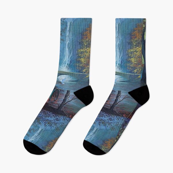 Item preview, Brush painting highland water falls designed and sold by zachan57.