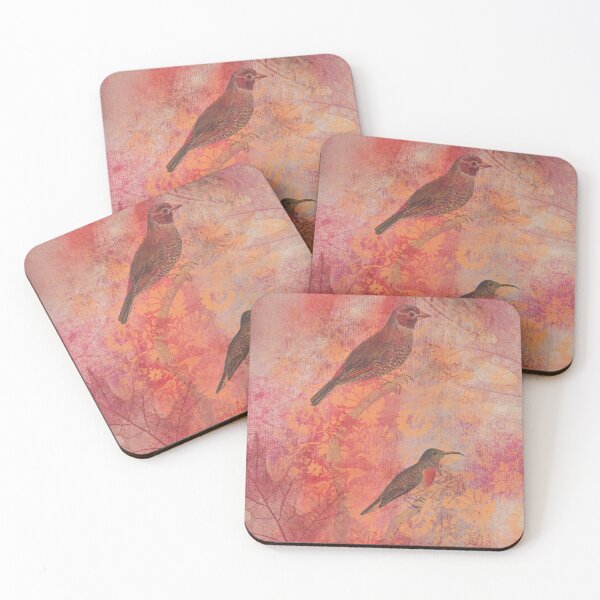 Item preview, Birds, damasks, flowers, and leaves vintage, distressed ephemera design designed and sold by AnnieHochmann.
