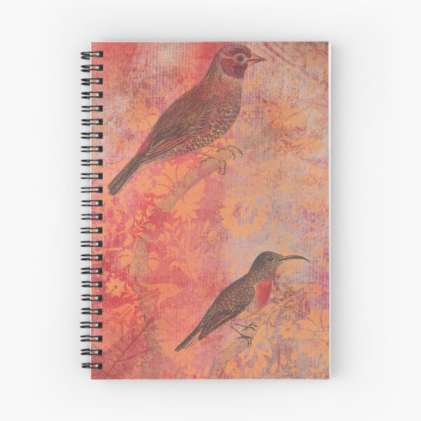 Item preview, Birds, damasks, flowers, and leaves vintage, distressed ephemera design designed and sold by AnnieHochmann.