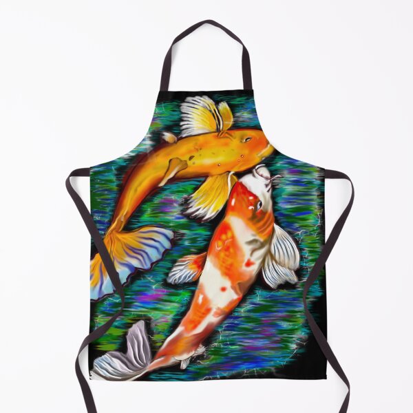 Item preview, Best fishing gifts for fish lovers 2022. Koi fish pair couple swimming in koi pond designed and sold by Artonmytee.
