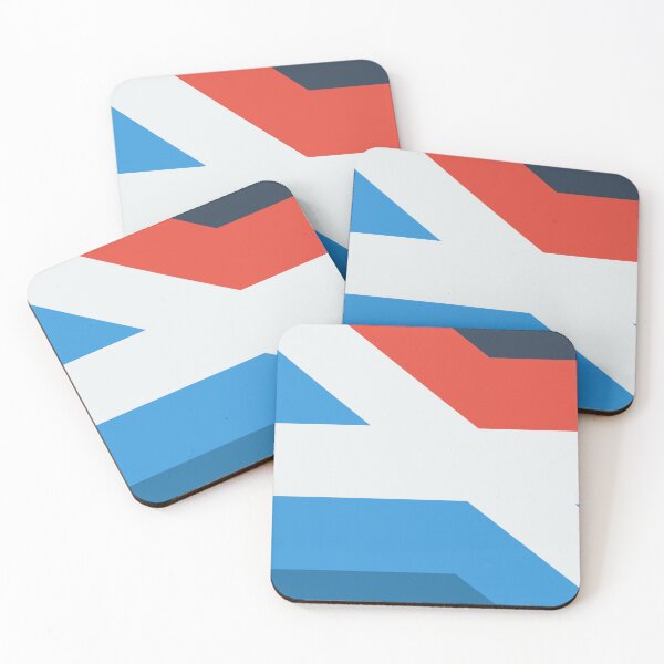 Item preview, Abstract red blue white stripes designed and sold by Thecolorschemer.