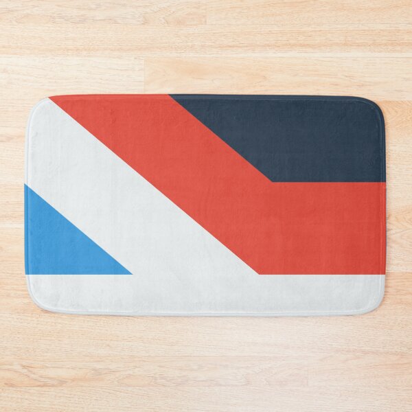 Item preview, Abstract red blue white stripes designed and sold by Thecolorschemer.