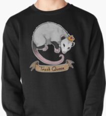 Trash Queen Opossum Possum Pullover Sweatshirt