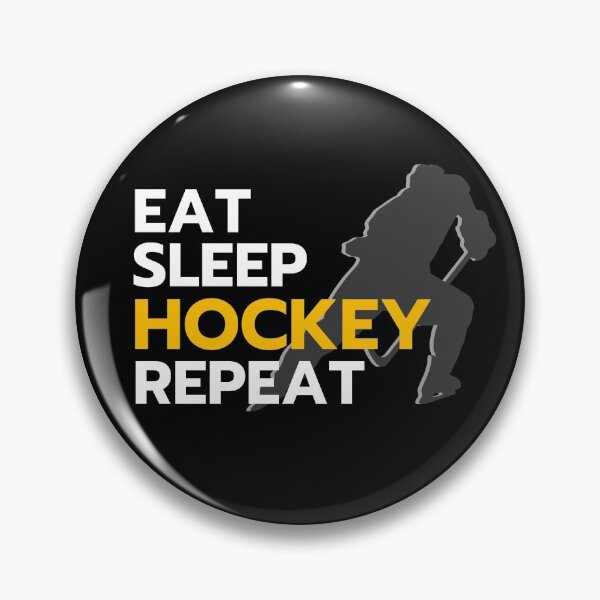 Item preview, Eat Sleep Hockey Repeat camiseta unisex de manga corta, camisetas de hockey, regalos de hockey, hockey sobre césped, regalos de entrenador de hockey designed and sold by Beam8989.