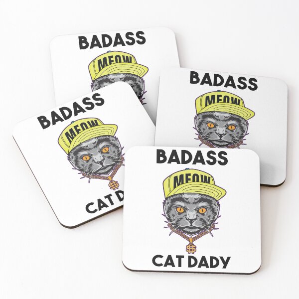 Item preview, Funny Gift For Cat Lovers Badass Cat Dady  designed and sold by Suhy.