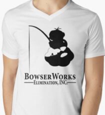 Bowser Works Men's V-Neck T-Shirt
