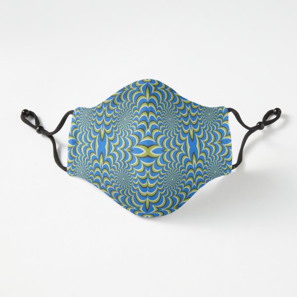 fitted Masks,  Pixers Optical illusion ellipse swirl Fitted 3-Layer