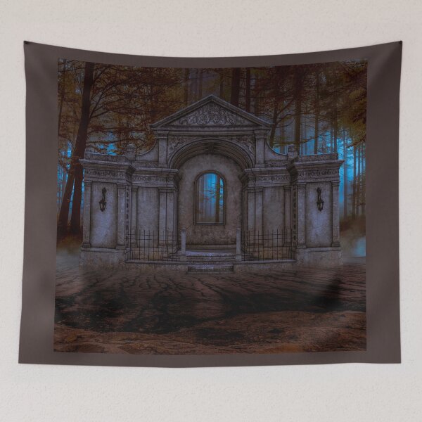 Item preview, Gothic building in a dark forest designed and sold by Starscoldnight.