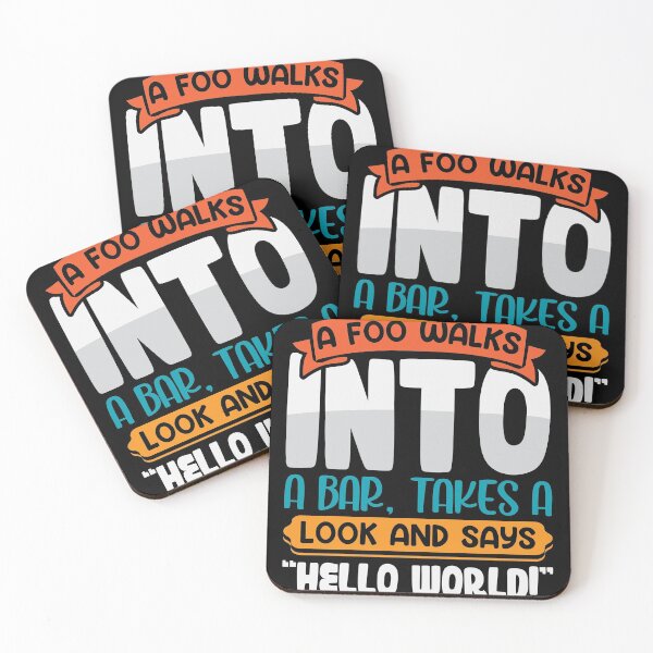Item preview, A Foo Walks into a Bar Hello World designed and sold by Grinover.