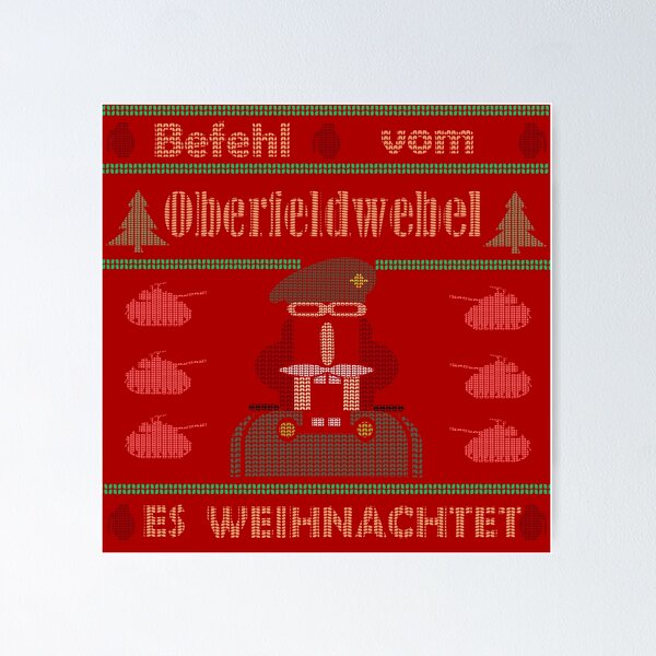 Item preview, Ugly christmas sweater- Oberfeldwebel- ranks Bundeswehr- It Christmas designed and sold by DreiAlpha.