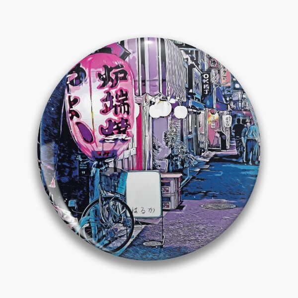 Artikelvorschau, Tokio bei Nacht-Neon-Zeichnung-Illustration entworfen und verkauft von SkyzCreative.