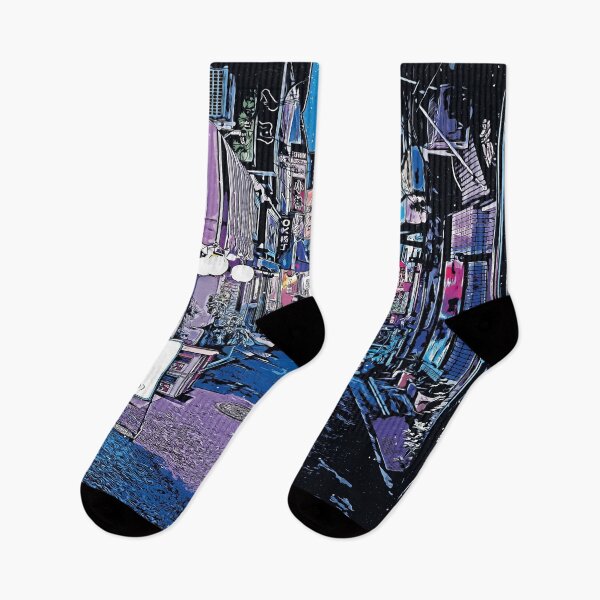 Item preview, Tokyo by night-Neon-Drawing-illustration designed and sold by SkyzCreative.