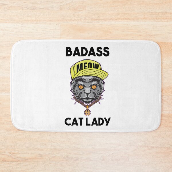 Item preview, Funny Gift For Cat Lovers Badass Cat Lady  designed and sold by Suhy.