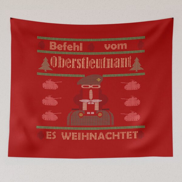 Item preview, Suéter navideño feo- Oberstleutnat- rangos Bundeswehr- It Christmas designed and sold by DreiAlpha.