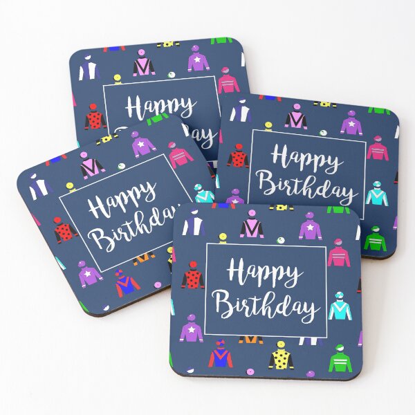 Item preview, Horse Racing Jockey Silks Happy Birthday designed and sold by CreativeTwins.