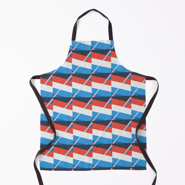 Item preview, Abstract red blue white shape geometrical glitch pattern designed and sold by Thecolorschemer.