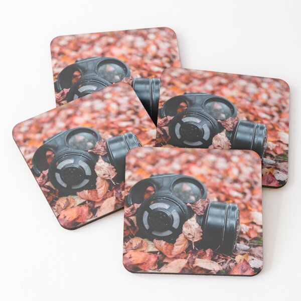Item preview, Old gas mask in the leaves designed and sold by erikallen920.
