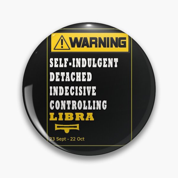 Item preview, WARNING ZODIAC SIGN LIBRA designed and sold by GraphicMedia.