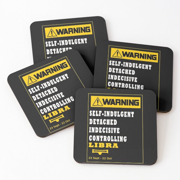 Item preview, WARNING ZODIAC SIGN LIBRA designed and sold by GraphicMedia.