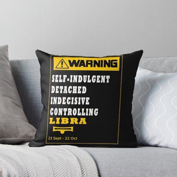 Item preview, WARNING ZODIAC SIGN LIBRA designed and sold by GraphicMedia.