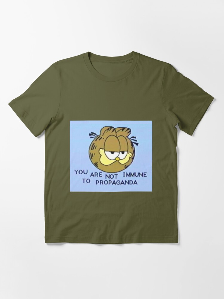 You Are Not Immune To Propaganda Men's T-shirt Back Print - Monsterry