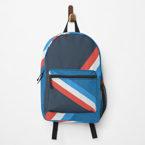 Item preview, Abstract red blue white striped cross designed and sold by Thecolorschemer.