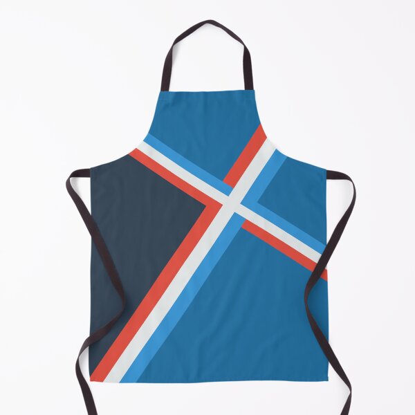 Item preview, Abstract red blue white striped cross designed and sold by Thecolorschemer.