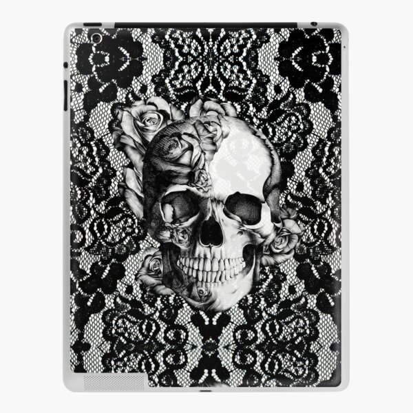 Calavera de encaje gótico Vinilo para iPad