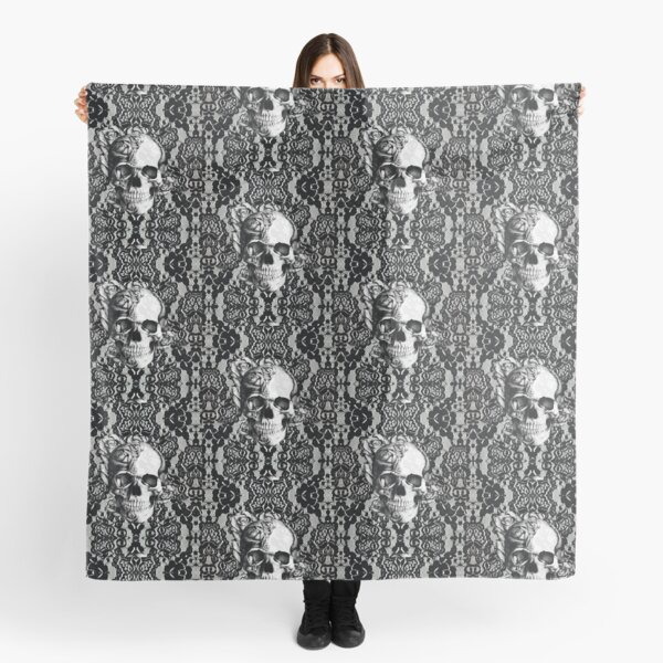 Gothic Lace skull Scarf