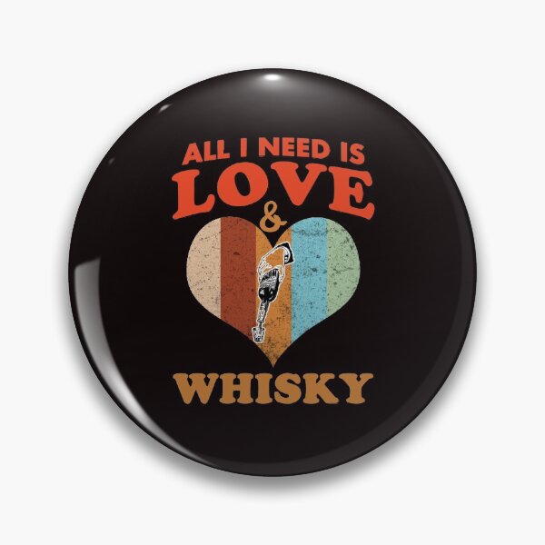 Artikelvorschau, Alles was ich brauche ist Liebe und Whisky - Lustiges Whisky Retro Herz Geschenk entworfen und verkauft von leo121687.