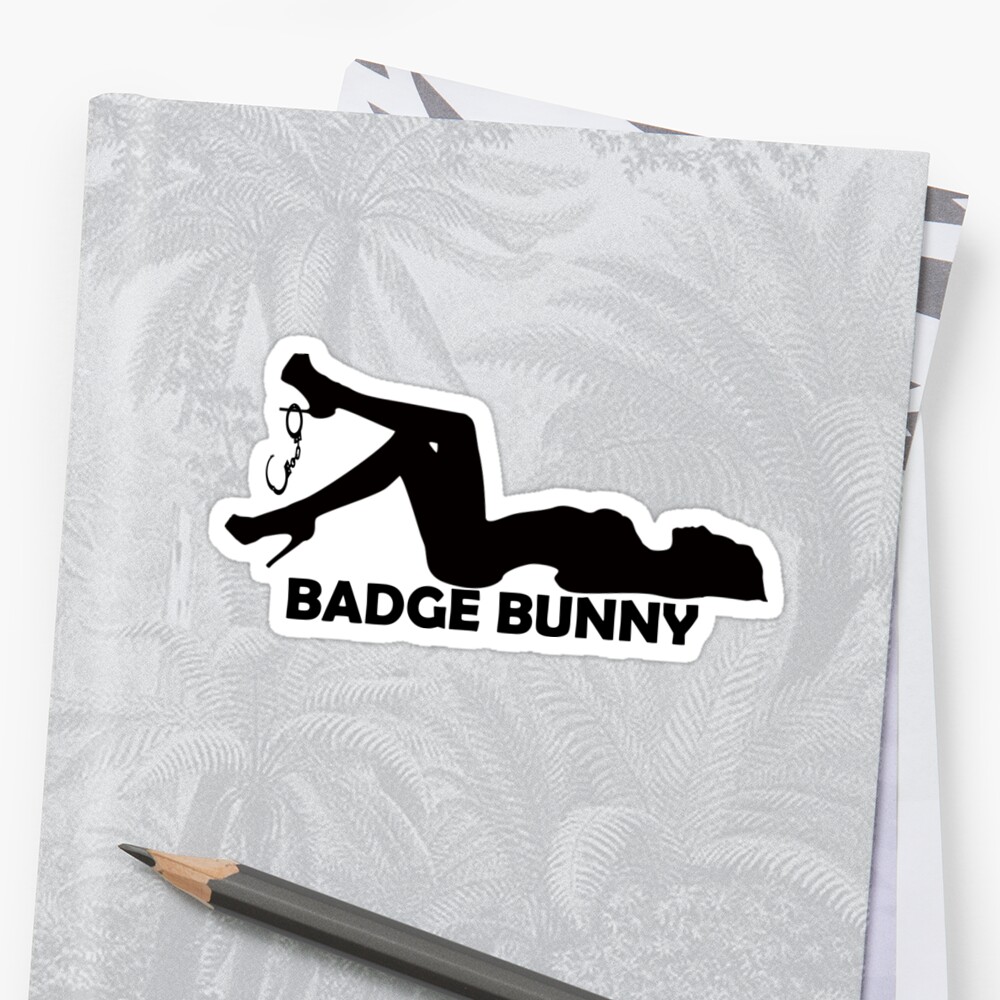 badge-bunny-2-sticker-by-thelight-redbubble